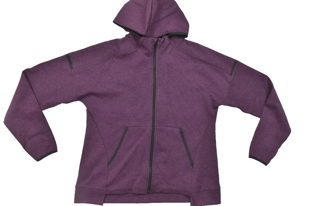 Champion C9 Duo Dry XL Men's Tech Fleece Full Zip Hoodie Purple Heather Athletic